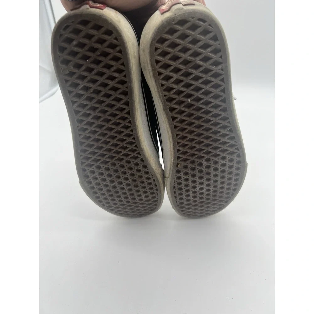 Vans Off The Wall‎ Mens Skate Sneakers Shoes Black White Stripe Size 11